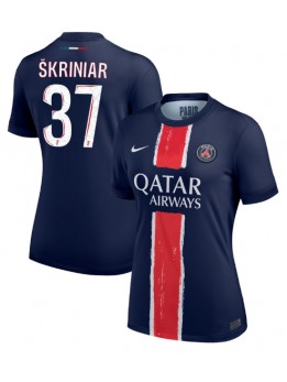 Billige Paris Saint-Germain Milan Skriniar #37 Hjemmedrakt Dame 2024-25 Kortermet